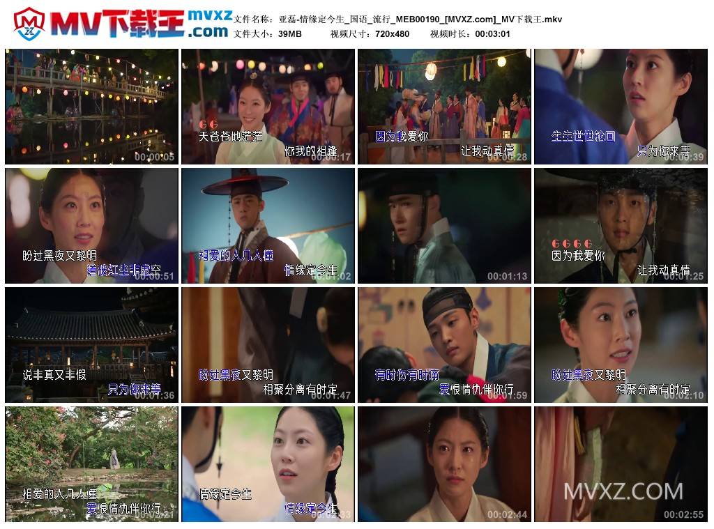 亚磊-情缘定今生_国语_流行_MEB00190